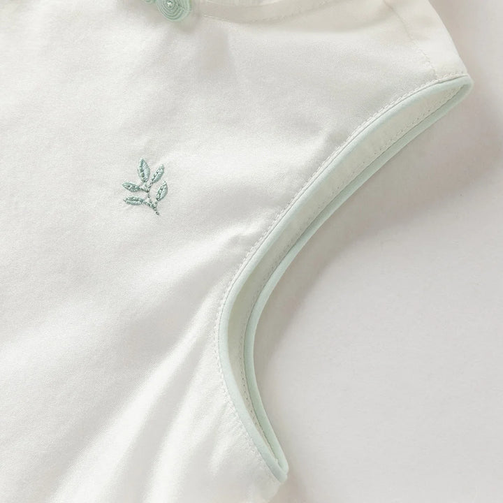 Girls Embroidered Cotton Dress