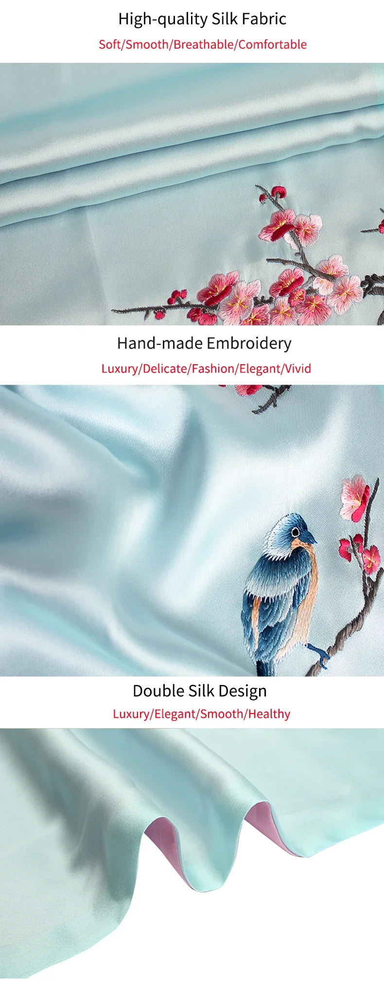 Women’s Pure Silk Embroidered Shawl