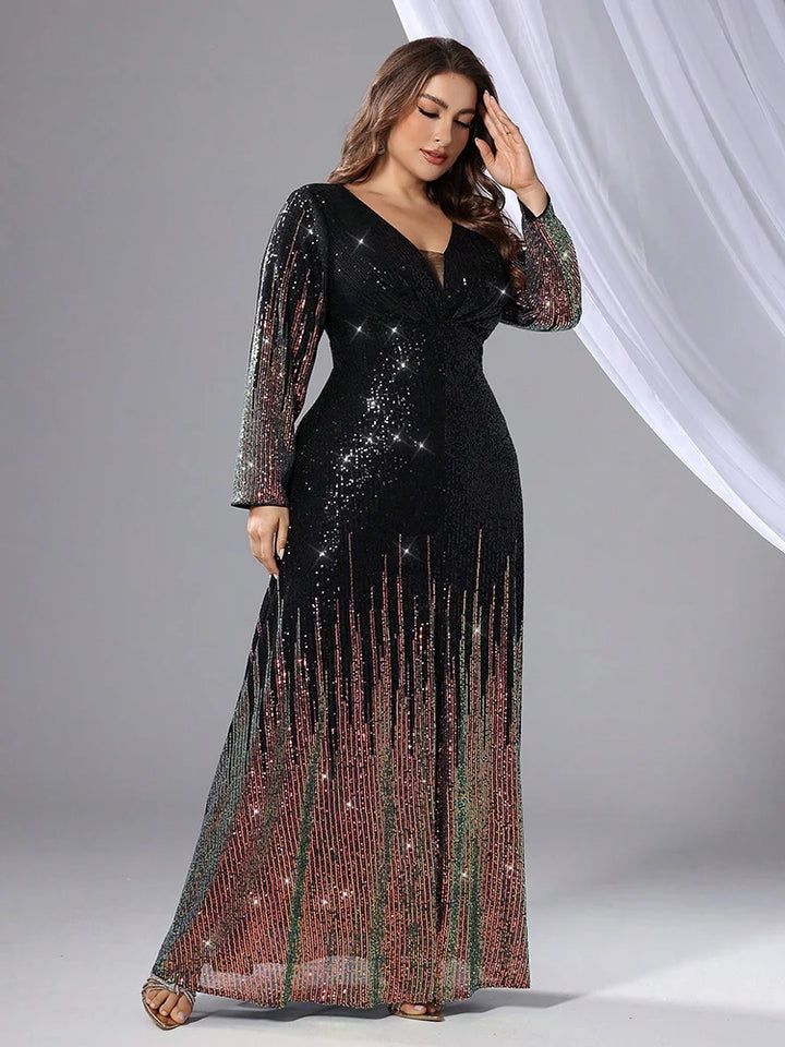 Women’s Dress | Elegant Sequin Evening Maxi Design