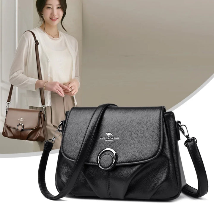 Women’s Soft PU Shoulder Crossbody Bag | حقيبة كتف نسائية ناعمة