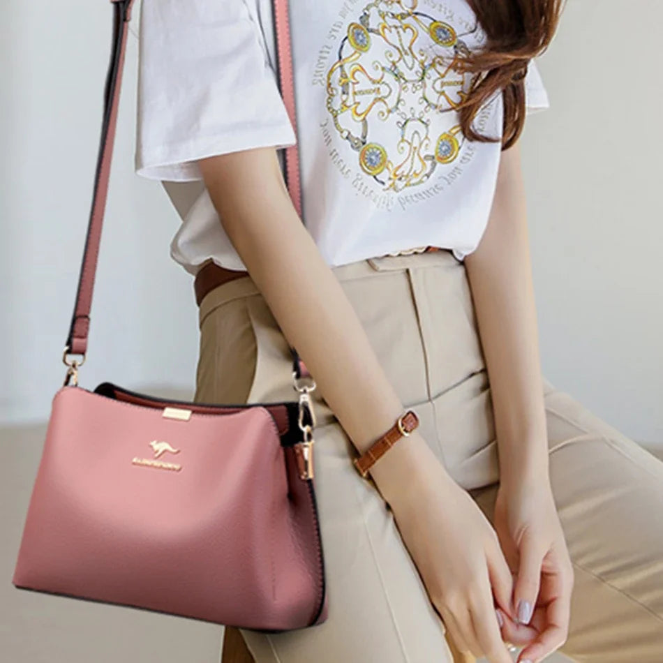 Women’s Multifunction Shoulder Bag | حقيبة كتف نسائية متعددة الاستخدام