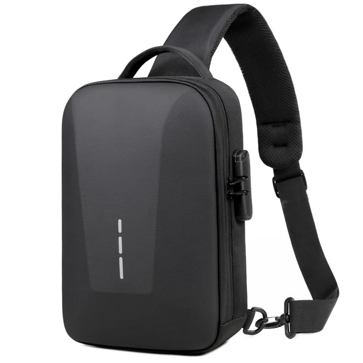 Men’s Anti-Theft USB Chest Bag | حقيبة صدر رجالية مضادة للسرقة مع USB