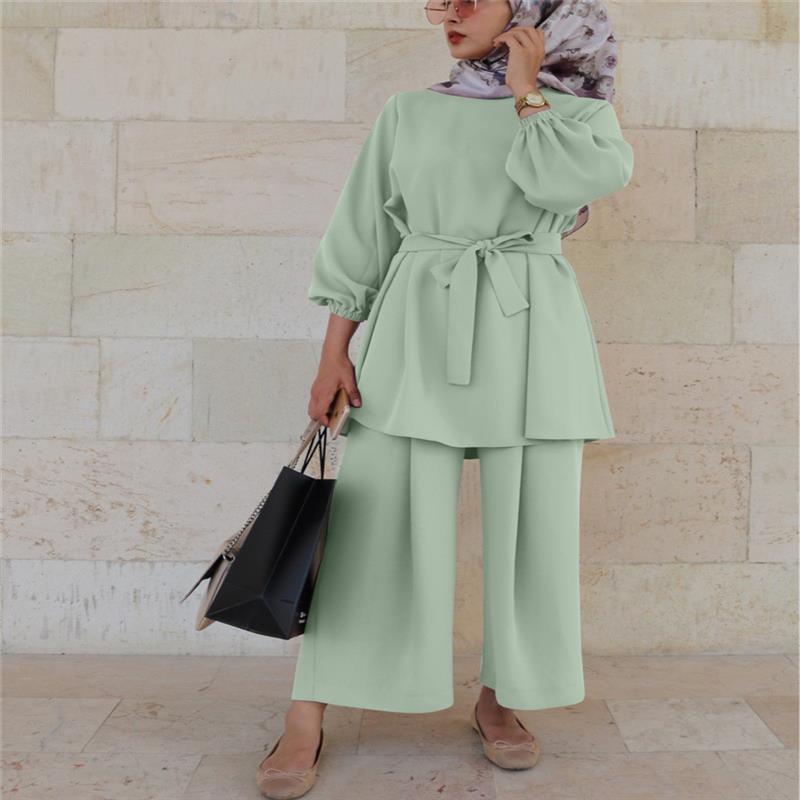 Set Elegant Two Piece Modest Outfit