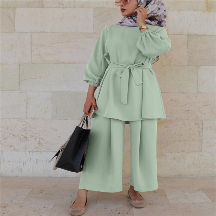 Set Elegant Two Piece Modest Outfit