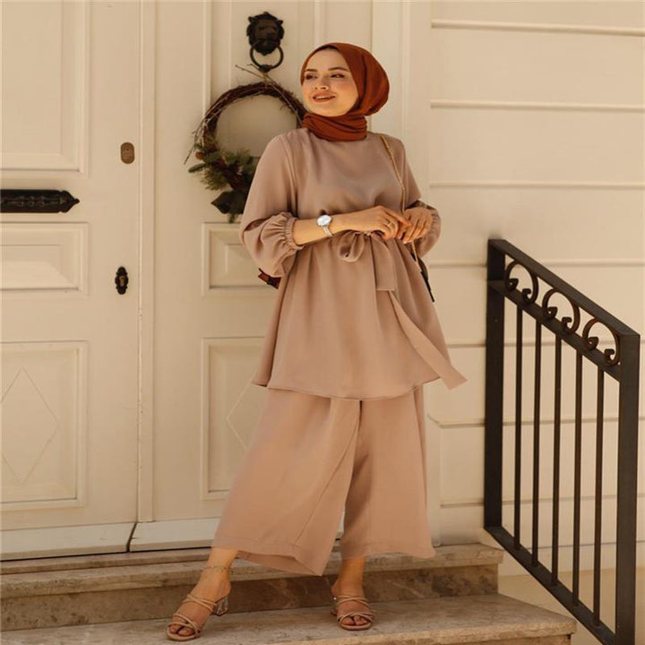 Set Elegant Two Piece Modest Outfit