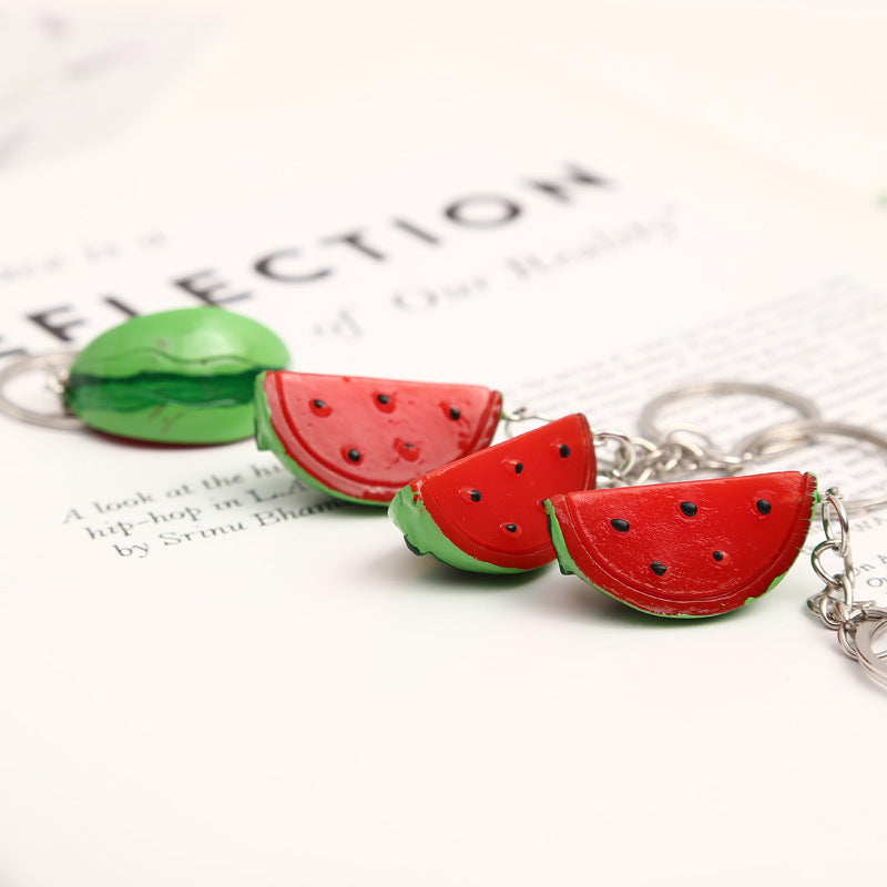 Women’s Watermelon Slice Keychain Pendant | ميدالية نسائية بتصميم شريحة بطيخ