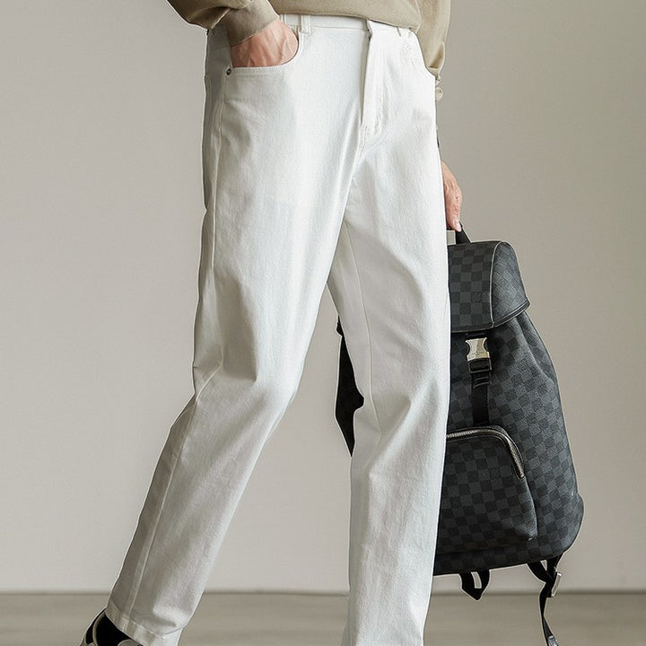 Men’s Heavy Stretch Jeans | Straight Leg Casual Denim