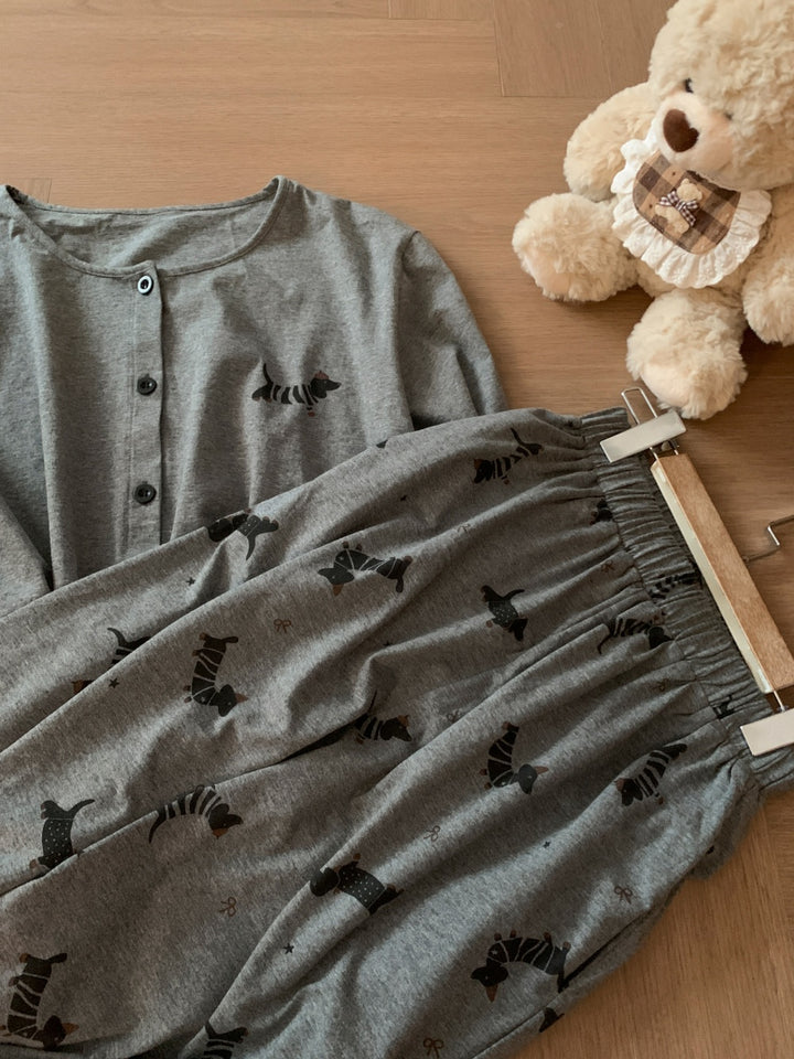 The Whimsical Print Cotton Sleepwear Set