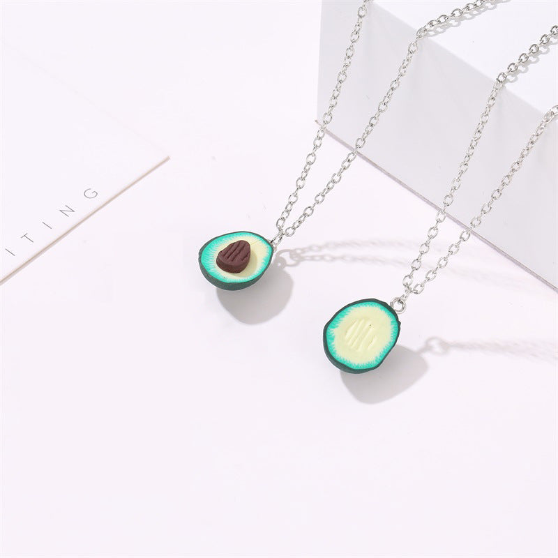 Women’s Avocado Clay Jewelry Set | طقم إكسسوار نسائي بتصميم أفوكادو