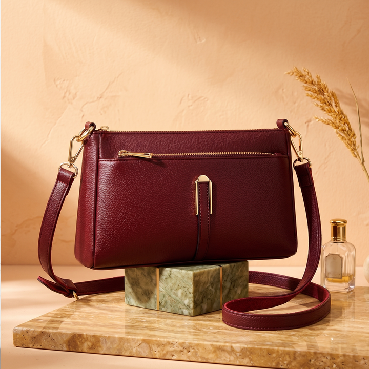 Women’s Solid Shoulder Crossbody Bag | حقيبة كتف نسائية عملية