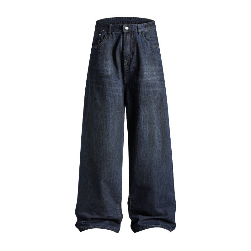 Men’s Relaxed Fit Wide Leg Jeans | Casual Straight Leg Denim