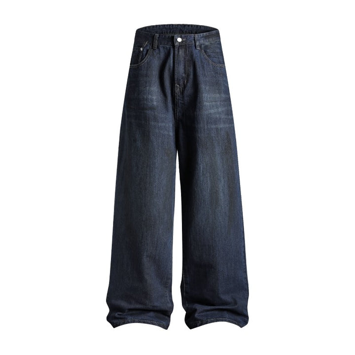 Men’s Relaxed Fit Wide Leg Jeans | Casual Straight Leg Denim