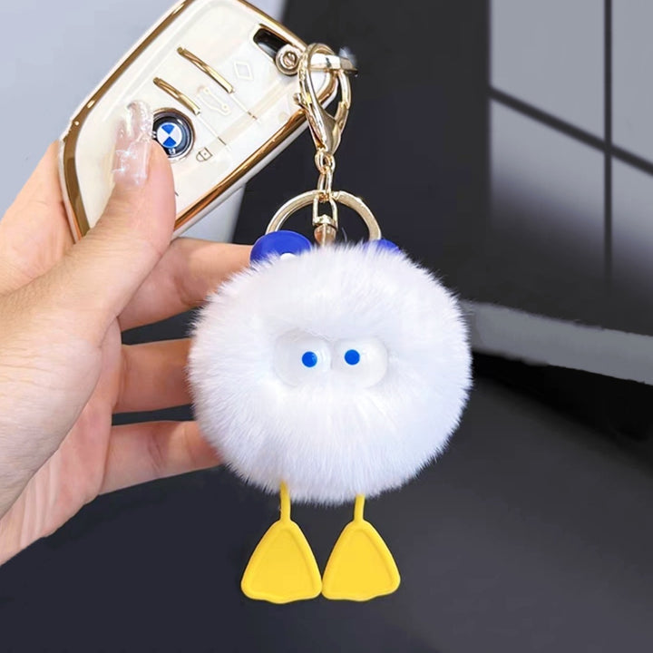 Women’s Plush Duck Bag Charm Keychain | تعليقة حقيبة نسائية بتصميم بطة لطيفة