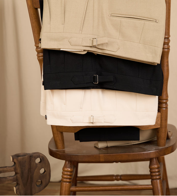 Men’s Naples Suit Pants | High-Waisted Straight Leg Tailoring