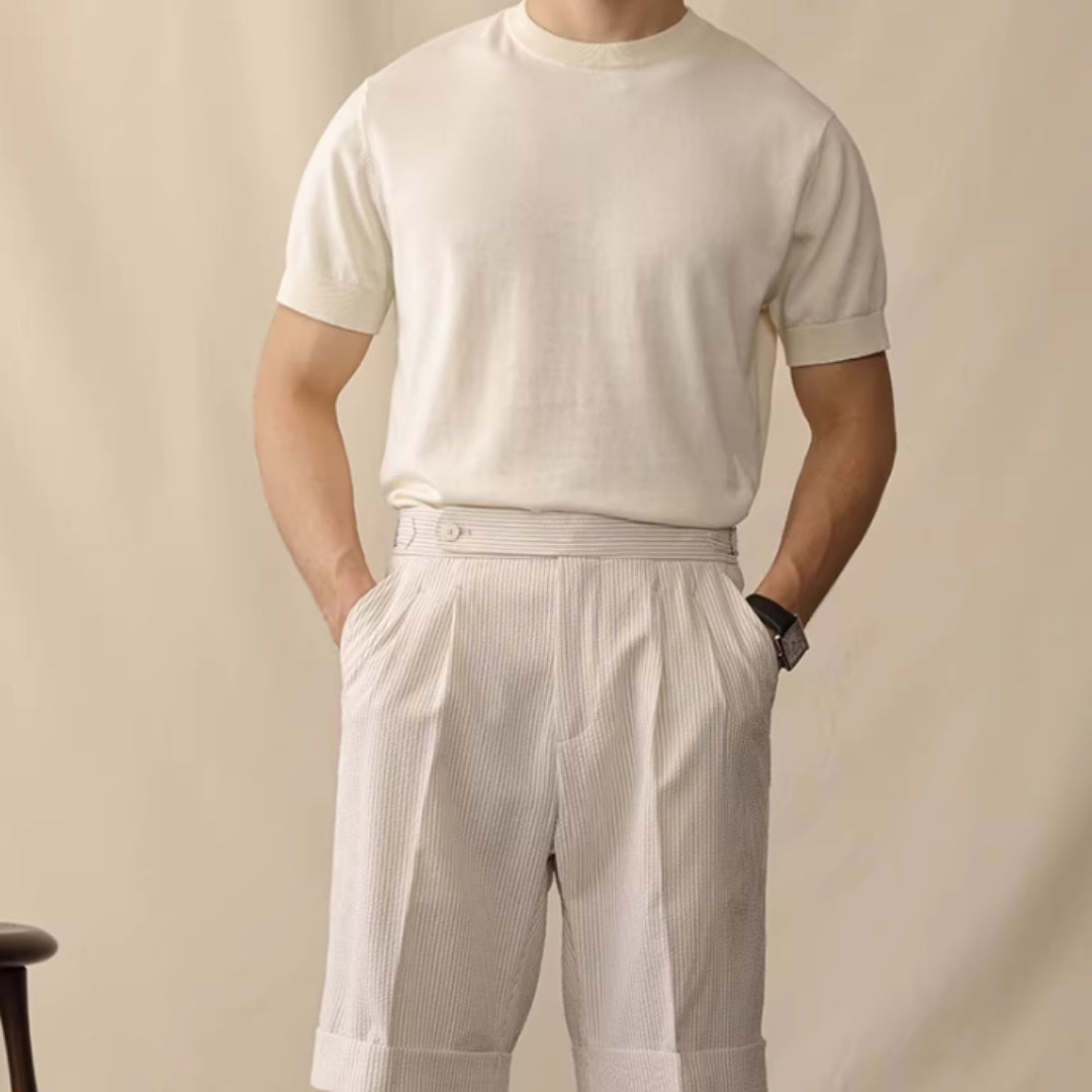 Men’s Bubble Fabric Shorts | Breathable Mid-Waist Casual Style