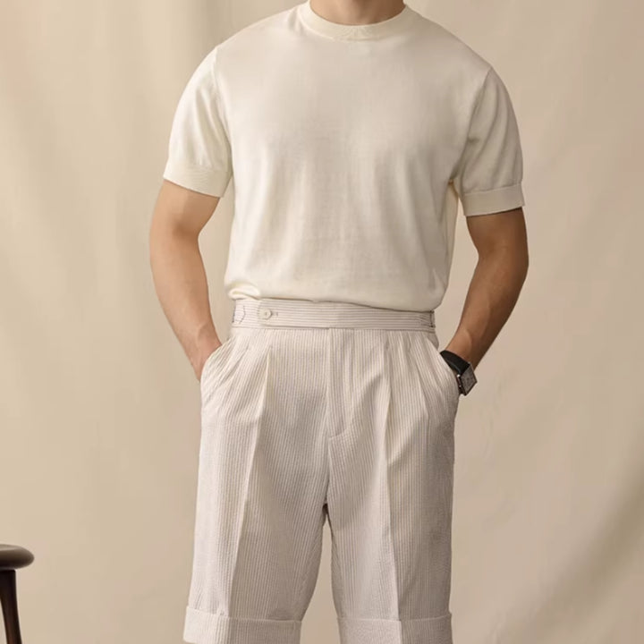 Men’s Bubble Fabric Shorts | Breathable Mid-Waist Casual Style