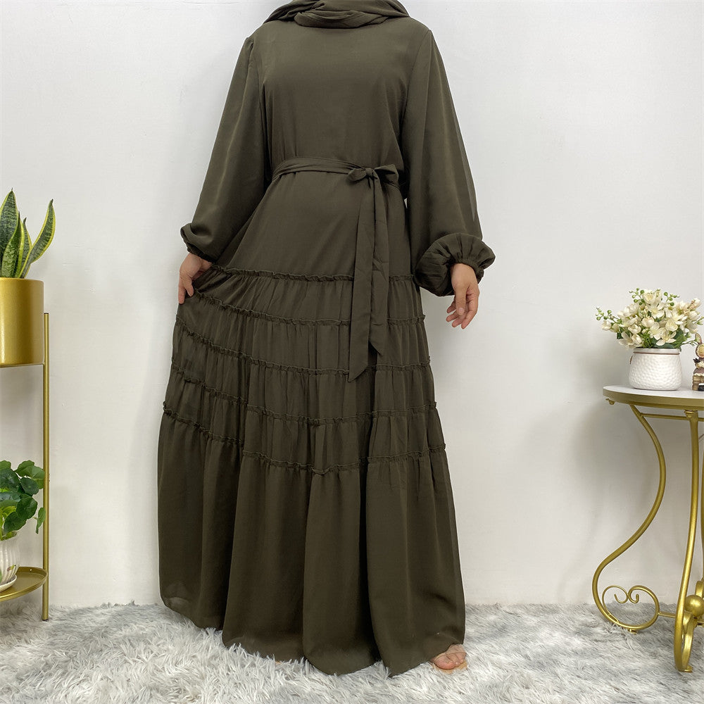 The Emerald Flowing Abaya