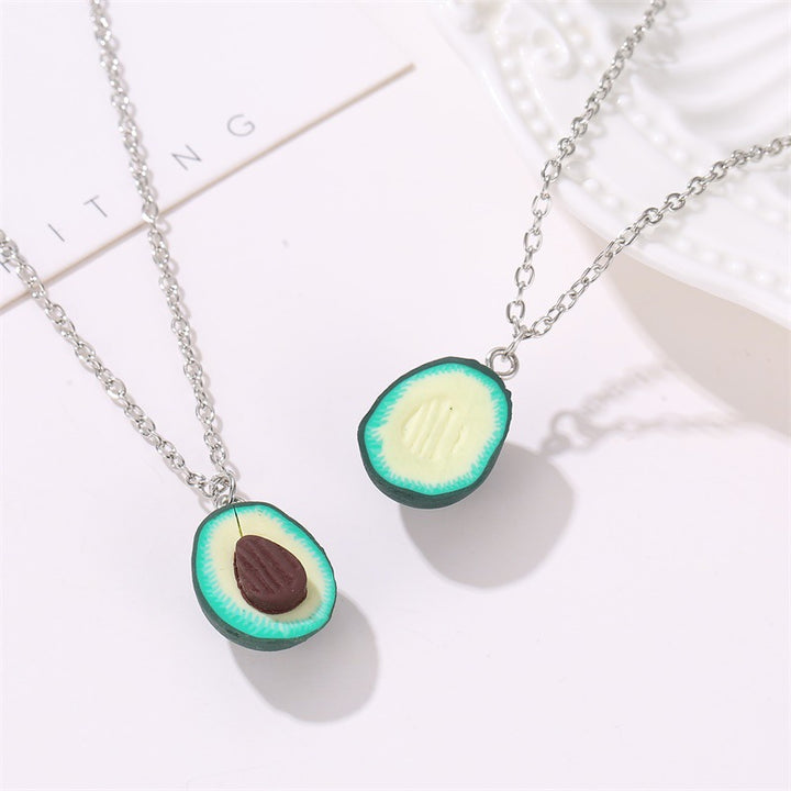 Women’s Avocado Clay Jewelry Set | طقم إكسسوار نسائي بتصميم أفوكادو