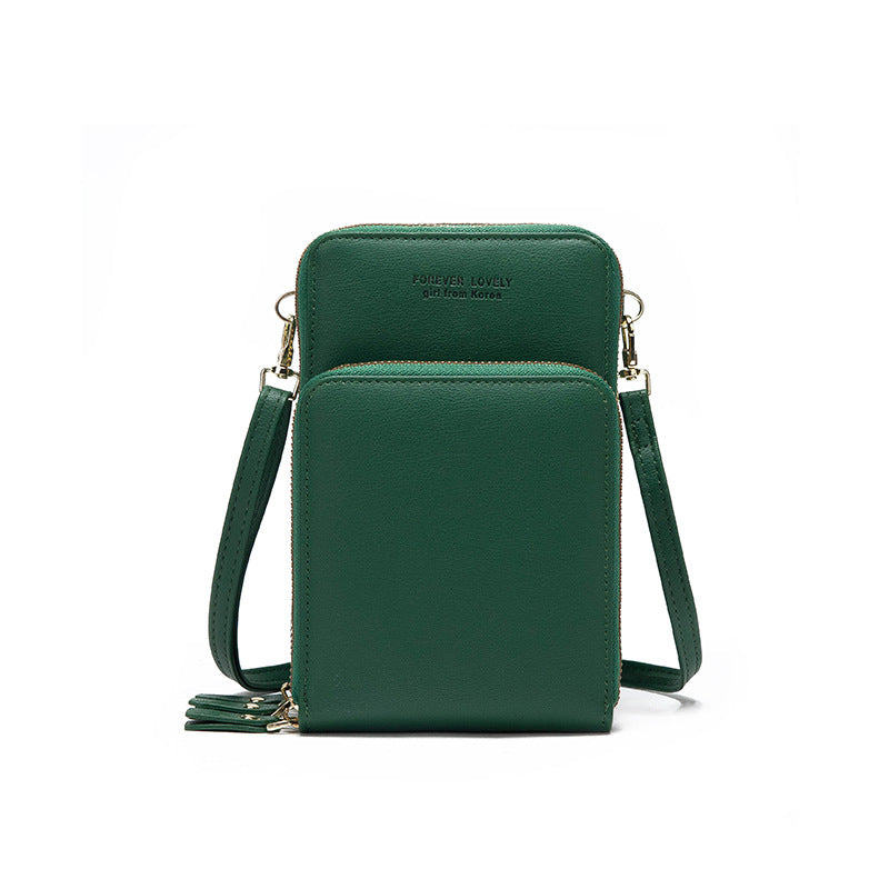 Women’s Tri-Fold Crossbody Phone Bag | حقيبة هاتف نسائية كروس بودي متعددة الجيوب