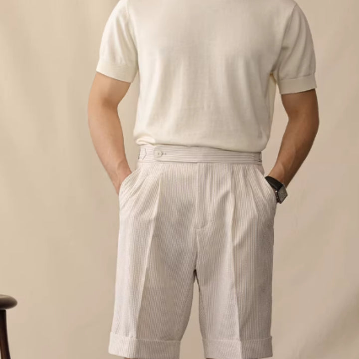 Men’s Bubble Fabric Shorts | Breathable Mid-Waist Casual Style