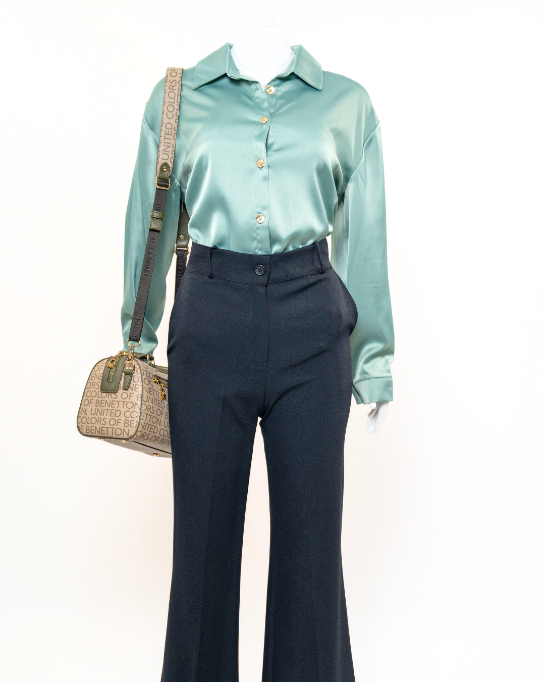 GRACEFUL SATIN - BLOUSE - MINT