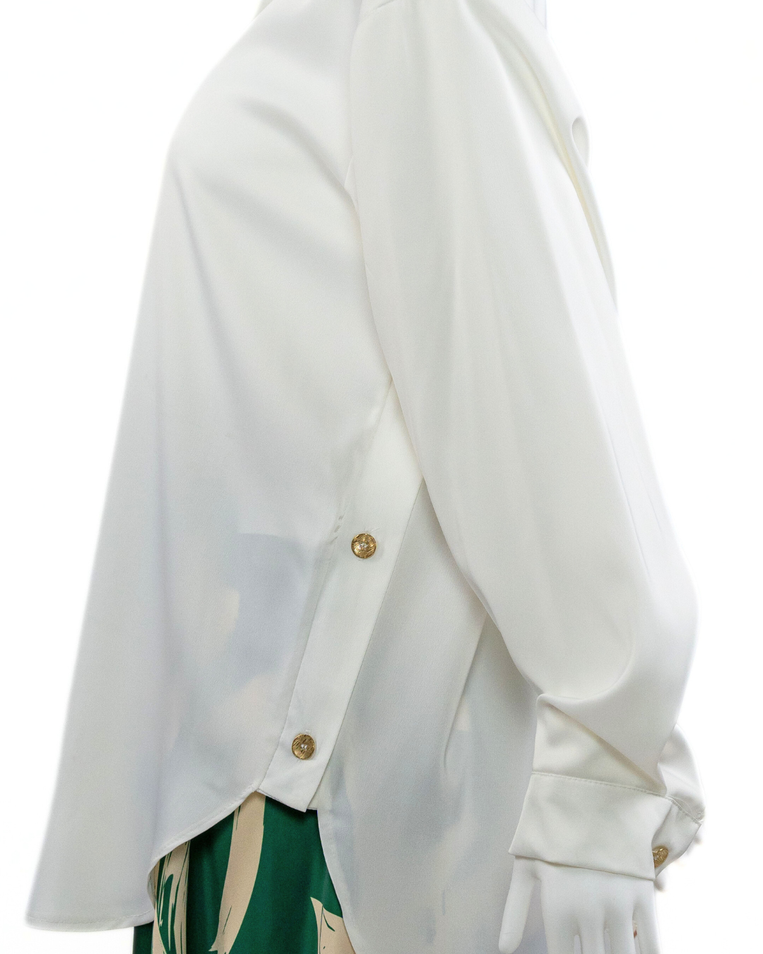 GRACEFUL SATIN - BLOUSE - MARSHMALLOW