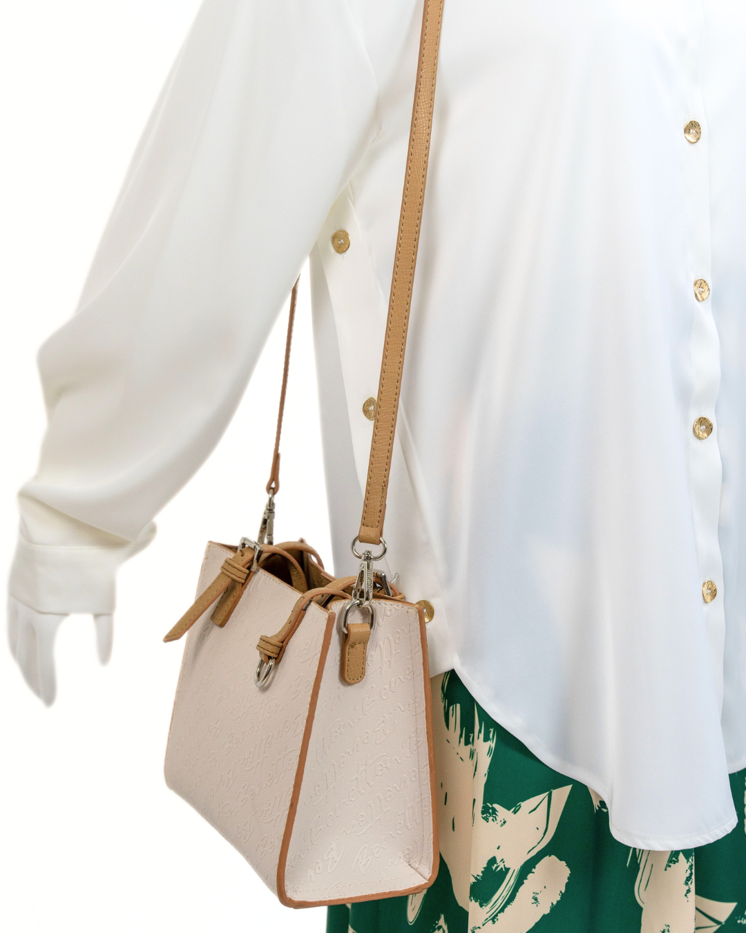 GRACEFUL SATIN - BLOUSE - MARSHMALLOW
