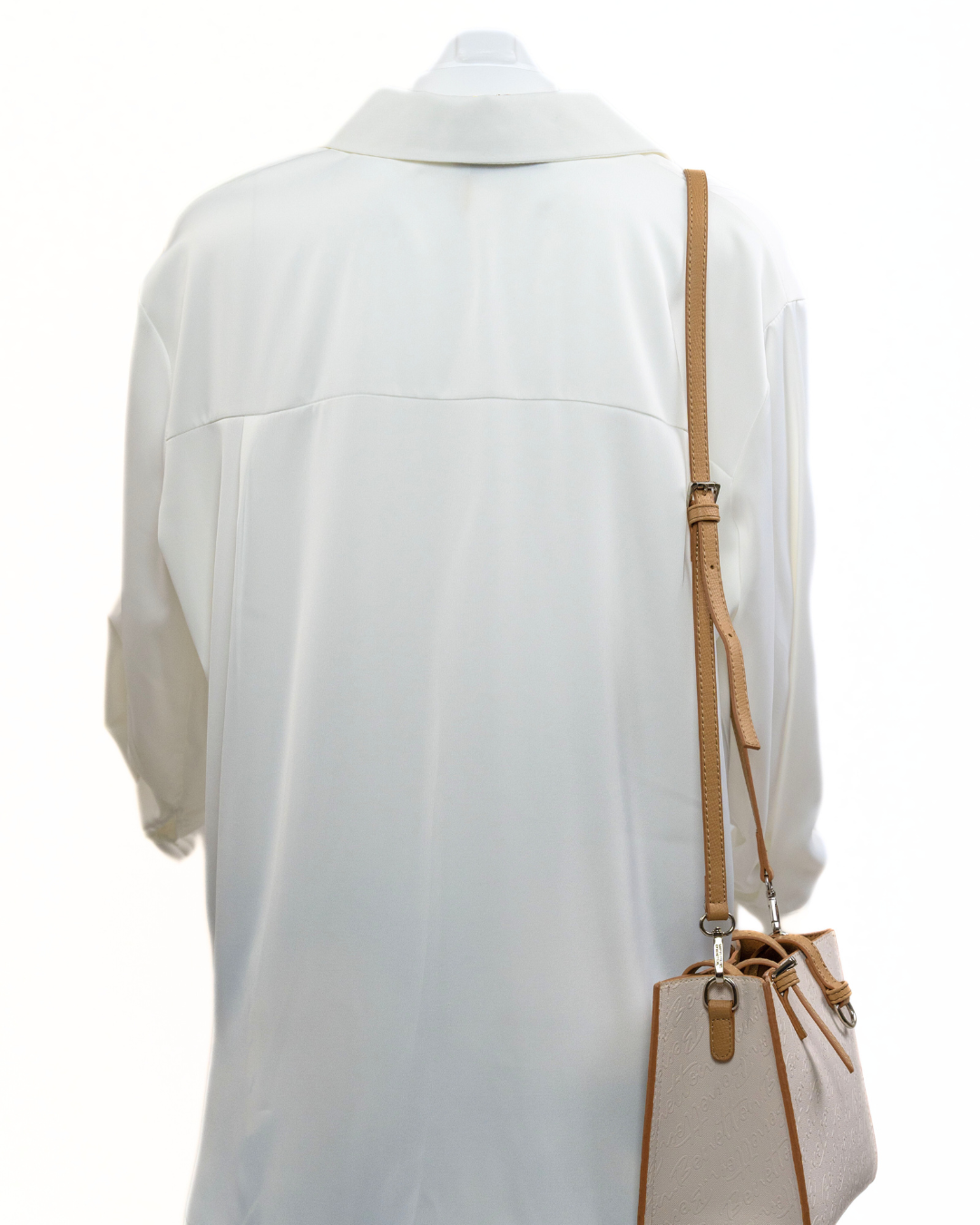GRACEFUL SATIN - BLOUSE - MARSHMALLOW